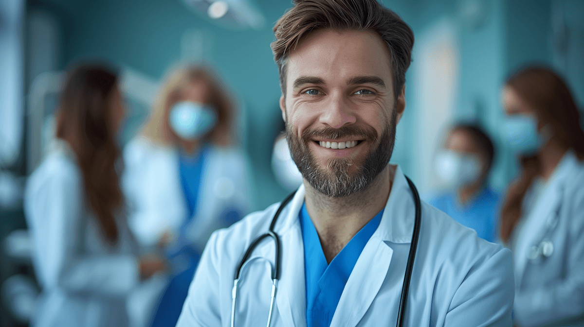 Smiling Male Doctor Portrait (1)